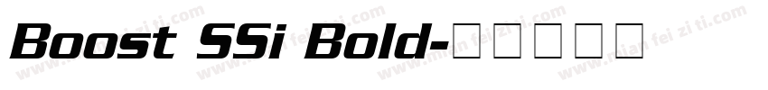 Boost SSi Bold字体转换